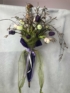 Kép 1/4 - Viruló lila esernyő - mutatós, elegáns tartós tulipáncsokor kopogtató 