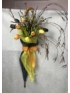 Kép 2/4 - Viruló szürke esernyő - mutatós, elegáns tartós tulipáncsokor kopogtató