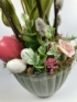 Kép 4/4 - Almazöld tulipános, igazi tojásos, mohás tartós asztaldísz