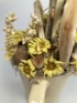 Kép 3/4 - Bézs szivecskés, házikós margarétalak tartós virágdísz