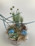Kép 4/4 - Falatnyi vízparti szösszenet kollekció / Vitorlás hajós, lenes tartós virágdísz 