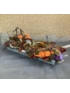 Kép 1/4 - Őszi luxus bőségtál - Mécsestartós, gombászó manós őszi, tartós asztaldísz növényi részekkel gazdagon díszítve