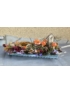 Kép 3/4 - Őszi luxus bőségtál - Mécsestartós, gombászó manós őszi, tartós asztaldísz növényi részekkel gazdagon díszítve