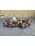 Kép 1/4 - Ősz fatáblácskával - tartós asztaldísz növényi részekkel díszítve