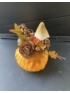 Kép 1/4 - Pöttyös tökös, gombás, terméses őszi tartós asztaldísz 