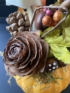 Kép 2/4 - Pöttyös tökös, gombás, terméses őszi tartós asztaldísz 
