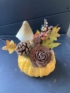 Kép 4/4 - Pöttyös tökös, gombás, terméses őszi tartós asztaldísz 