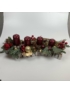 Kép 3/4 - Metál bordó gyertyás, kétoldalas adventi asztaldísz különböző méretű gyertyákkal 