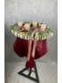 Kép 1/4 - Rosegoldie - rózsaszín tuskó gyertyás, 50 cm hosszú, szem formájú adventi asztaldísz 